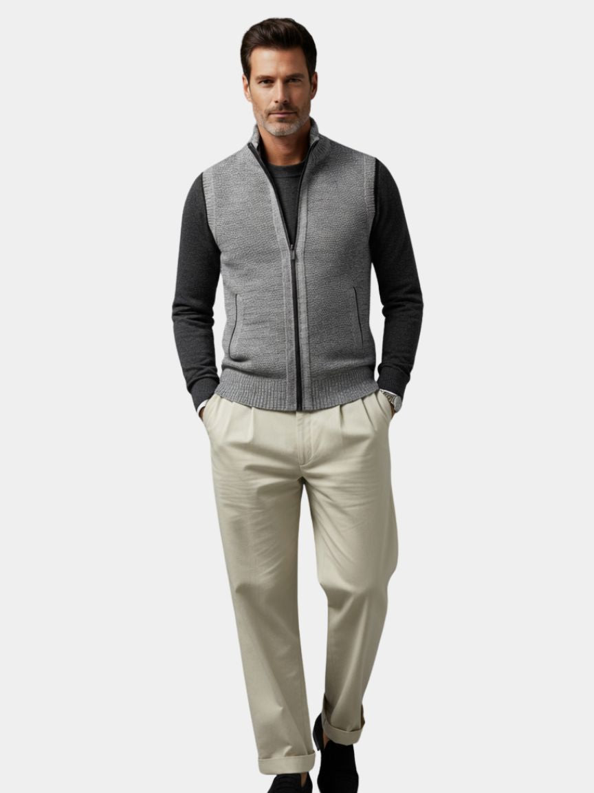 Viretti ™ | Gilet Elegante con Zip Intera